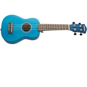 Cascha Hh 3962 Ukulélé Soprano Bleu Avec Housse Et MédiatorsVendu parbax-music