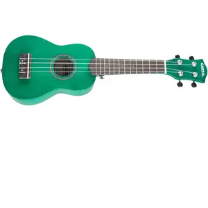 Comparateur de prix : Cascha Hh 3963 Ukulélé Soprano Vert Avec Housse Et Médiators