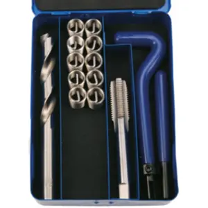 BGS TECHNIC Kit de réparation de filets M12 x 1,75 14 pièces