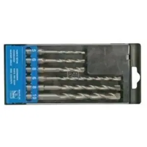 BGS TECHNIC Lot de 6 FORET pour marteau perforateur avec sds-shaft set, pointe en carbure