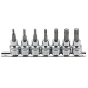 BGS TECHNIC Jeu de douilles à embouts 10 mm (3/8") profil T (pour Torx) 7 piècesVendu parkaufland