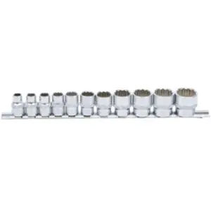 Comparateur de prix : BGS TECHNIC Jeu de Douilles, douze pans 10 mm (3/8") 5/16" - 7/8" 11 pièces