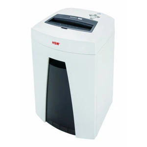 Hsm securio c18 destructeur de papier découpage en particules 58 db 23 cm noir, blanc