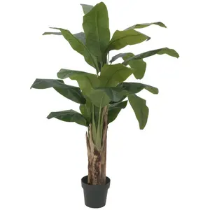 Comparateur de prix : EUROPALMS Bananier , plante artificielle, 120cm