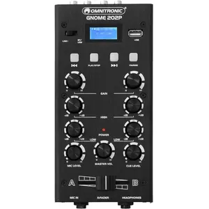 OMNITRONIC GNOME-202P Mini Mixer noir - Tables de mixage DJ