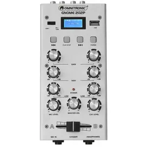 Comparateur de prix : OMNITRONIC GNOME-202P Mini Mixer argenté - Tables de mixage DJ