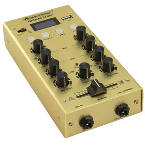 Comparateur de prix : Omnitronic Gnome-202P mini table de mixage dorée