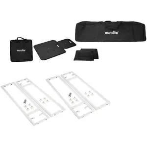 EUROLITE 2x Stage Stand variable avec housse et sac, noir