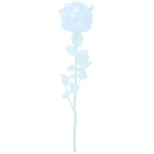 Comparateur de prix : EUROPALMS Rose en cristal, transparent, fleur artificielle, 81cm 12x - Fleurs
