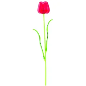 EUROPALMS Tulipe en cristal, fleur artificielle, rouge 61cm 12x - FleursVendu paramazon