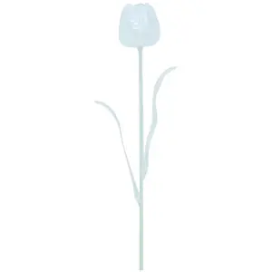 EUROPALMS Tulipe en cristal, transparent, fleur artificielle, 61cm 12x - FleursVendu paramazon