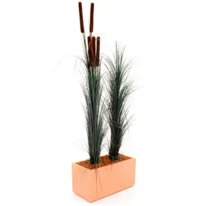EUROPALMS Roseau avec quenouilles, vert foncé, artificiel, 152cm - Her...Vendu paramazon