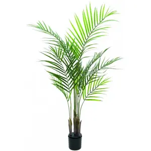 Comparateur de prix : EUROPALMS Palmier d'arec à grandes feuilles, plante artificielle, 125cm