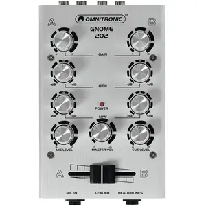 OMNITRONIC GNOME-202 Mini Mixer argenté -B-Stock- - Soldes% Divers