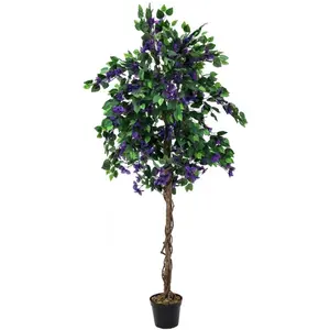 EUROPALMS Bougainvillea, plante artificielle, lavande, 150cm - Arbres pas cher