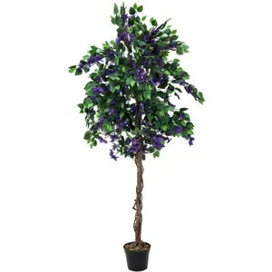 EUROPALMS Bougainvillea, plante artificielle, lavande, 180cm - ArbresVendu paramazon