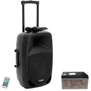Comparateur de prix : Omnitronic Enceinte PA mobile MES-15BT2 38 cm 15 pouces sur secteur, à batterie