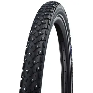 Schwalbe Marathon Plus Spike Pneu de vélo Noir réfléchissant 26 x 2,15