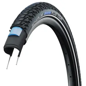 Pneu à tringle rigide Schwalbe Marathon Plus Tour 55-584 Noir - trekki... pas cher