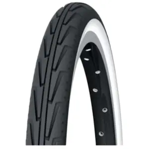 Pneu rigide Schwalbe Delta Cruiser 24x1 3/8 K-Guard réfléchissant noir blanc pas cher