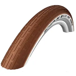 Comparateur de prix : Schwalbe Pneu Fat Frank 28x2.00 Marron-Blanc Rigide pour City Trekking