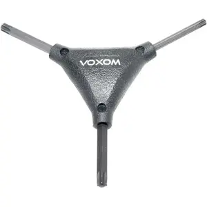 Clé Torx en Y Voxom WKL3 T25/T30/T40 Noire - Outil de Précision 70g pas cher