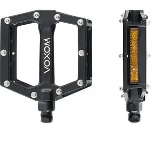 Comparateur de prix : Pédales MTB Voxom PE9 en Aluminium Noir avec Réflecteurs, 465g - Performance et Sécurité