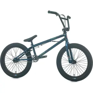 Comparateur de prix : Bicyclette BMX Sibmx Düvel Bleu Métallisé - Cadre Bas pour Acrobaties