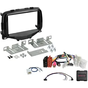 Kit 2 Din Citroën / Peugeot / Toyota Aygo - Couleur : Noir Piano Citro...Vendu parwinparts