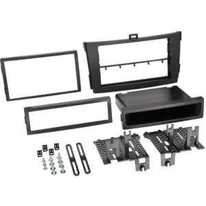ACV Adaptateur de façade 2-DIN avec vide poche Toyota Corolla noir pas cher