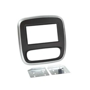ACV Adaptateur de façade 2-din pour renault trafic/opel vivaro 14>noir/gris