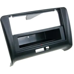 Merkloos / Sans marque Facade autoradio 2DIN compatible avec Audi TT 06-14 Avec vide poche Induction Qi Noir