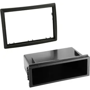 Comparateur de prix : ACV Adaptateur de façade 2-DIN avec vide poche Renault Megane II noir