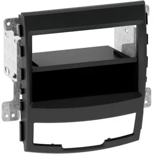 ACV Support autoradio 2DIN Korando 10-13 Avec vide poche - Noir pas cher