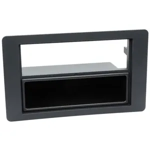 Adaptateur de façade 2-DIN - ACV - Saab 9.5 - 2005 - Noir - Vide poche intégré pas cher
