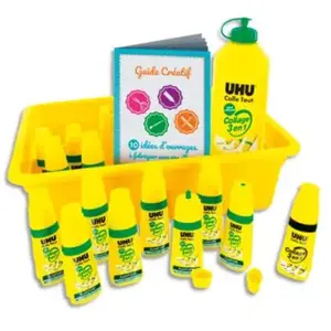 Uhu-twist Glue + Recharge - Lot De 12 Flacons [Fournitures de bureau] pas cher