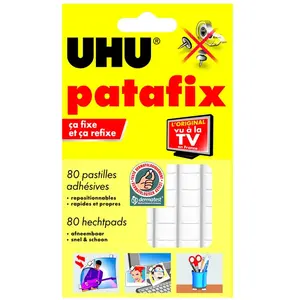 Comparateur de prix : Pack de 80 pastilles adhésives Uhu Patafix