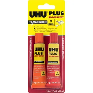 Comparateur de prix : UHU - colle plus instantanée à 2 composants, tube de 35 g
