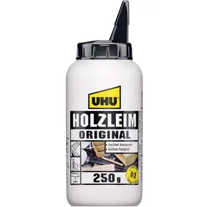 Comparateur de prix : UHU Colle à bois Original D2, sans solvant, bouteille 250 g