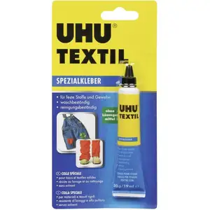 Comparateur de prix : UHU Colle spéciale TEXTIL, sans solvant, 20 g dans un tube ()