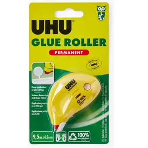Comparateur de prix : UHU Dry & Clean Glue Roller Permanent 9,5m x 6,5mm
