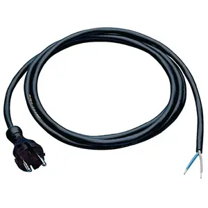 Müller Plastik Câble de liaison H07RN-F 3 x 1,5 mm² 5 m avec fiche centrale noir pour l'intérieur/l'extérieurVendu paramazon