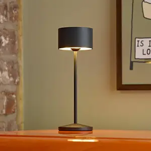 Sigor Lampe à poser LED rechargeable Veluna, noir, lot de 3, 25 cm, IP...Vendu parluminaire