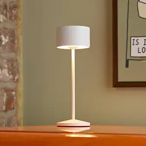 Sigor Lampe à poser LED rechargeable Veluna, blanc, lot de 3, 25 cm, I...Vendu parluminaire