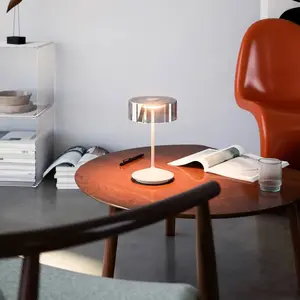 Comparateur de prix : Sigor Lampe de table LED rechargeable Numotion, beige, verre, IP54, intensité variable