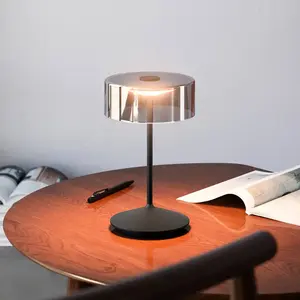 Comparateur de prix : Sigor Lampe de table LED rechargeable Numotion, noir, verre, IP54, intensité variable