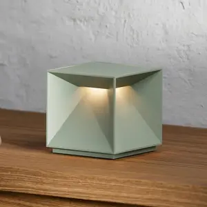 Sigor Lampe à poser LED rechargeable Nutalis, vert sauge, IP54, intensité variable pas cher