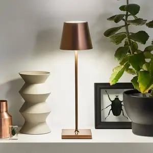 Comparateur de prix : Sigor Lampe de table LED rechargeable Nuindie, bronze, Easy Connect, I...