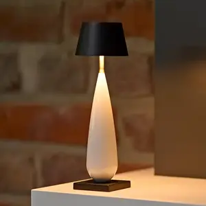 Sigor lampe à poser LED rechargeable Thala, blanc/noir, IP65, 24 cmVendu paramazon