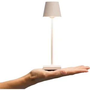 Comparateur de prix : Sigor Lampe de table LED rechargeable Nuindie pocket, beige, IP54, int...
